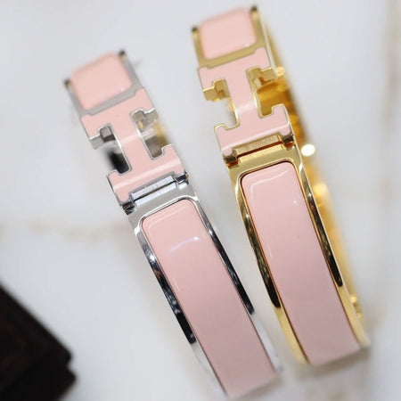 [🌹Rose💎]H BRACELET 12MM PINK