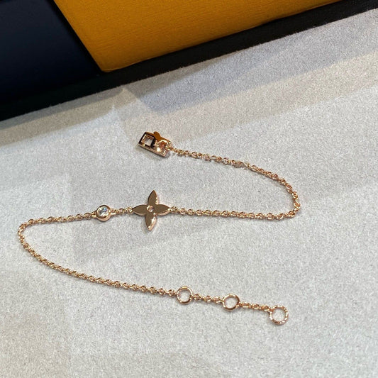 [Rose Jewelrys]STAR DIAMOND PINK GOLD BRACELET