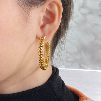 [Rose Jewelrys]CLASH HOOP EARRINGS
