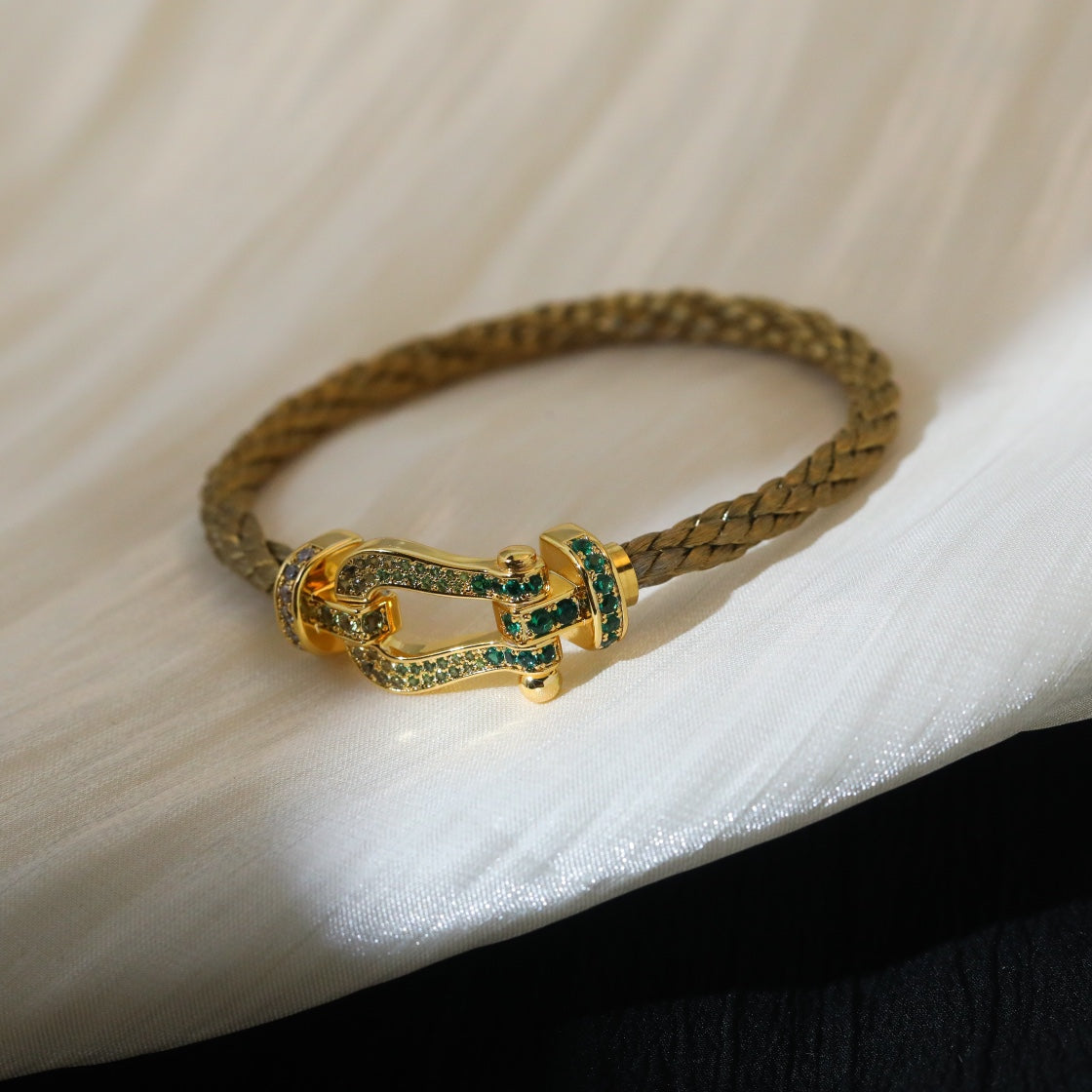 [Rose Jewelrys]FORCE 10 GOLD GREEN DIAMOND PAVED