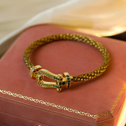 [Rose Jewelrys]FORCE 10 GOLD GREEN DIAMOND PAVED