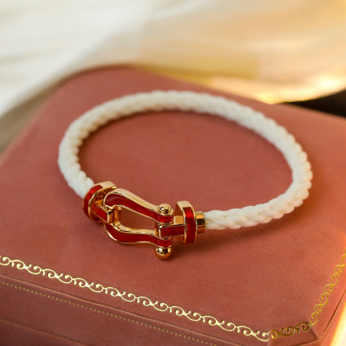 [Rose Jewelrys]FORCE 10 WHITE TEXTILE DIAMOND PAVED