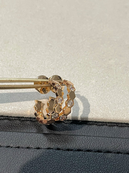 [Rose Jewelrys]Hollow Design Four-Leaf Clover Flower Shape Earring