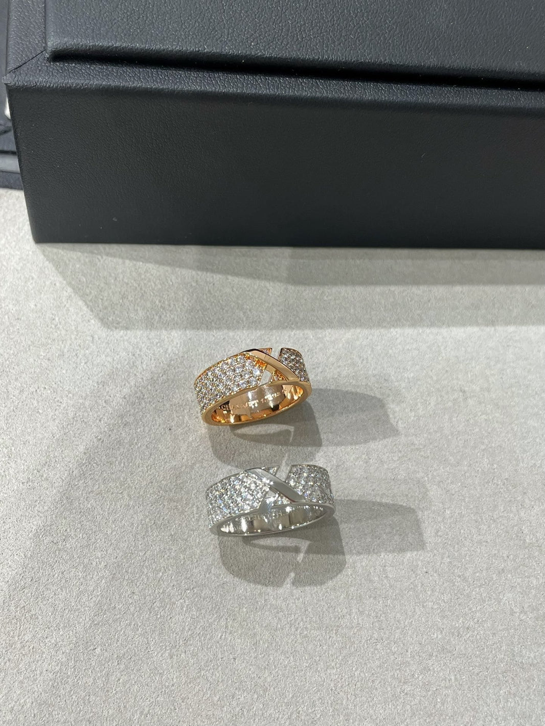 [🌹Rose💎]LIENS EVIDENCE  DIAMOND PAVED RING