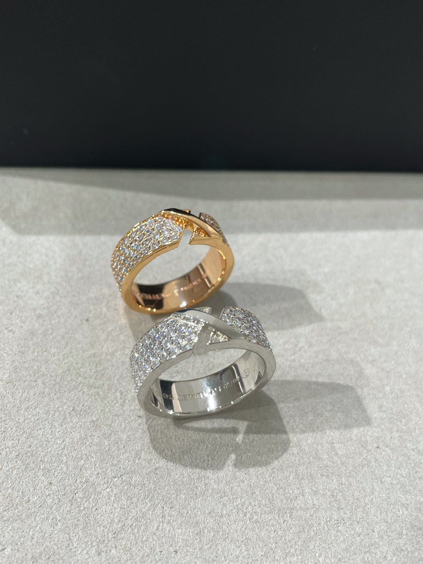 [Rose Jewelrys]LIENS EVIDENCE  DIAMOND PAVED RING