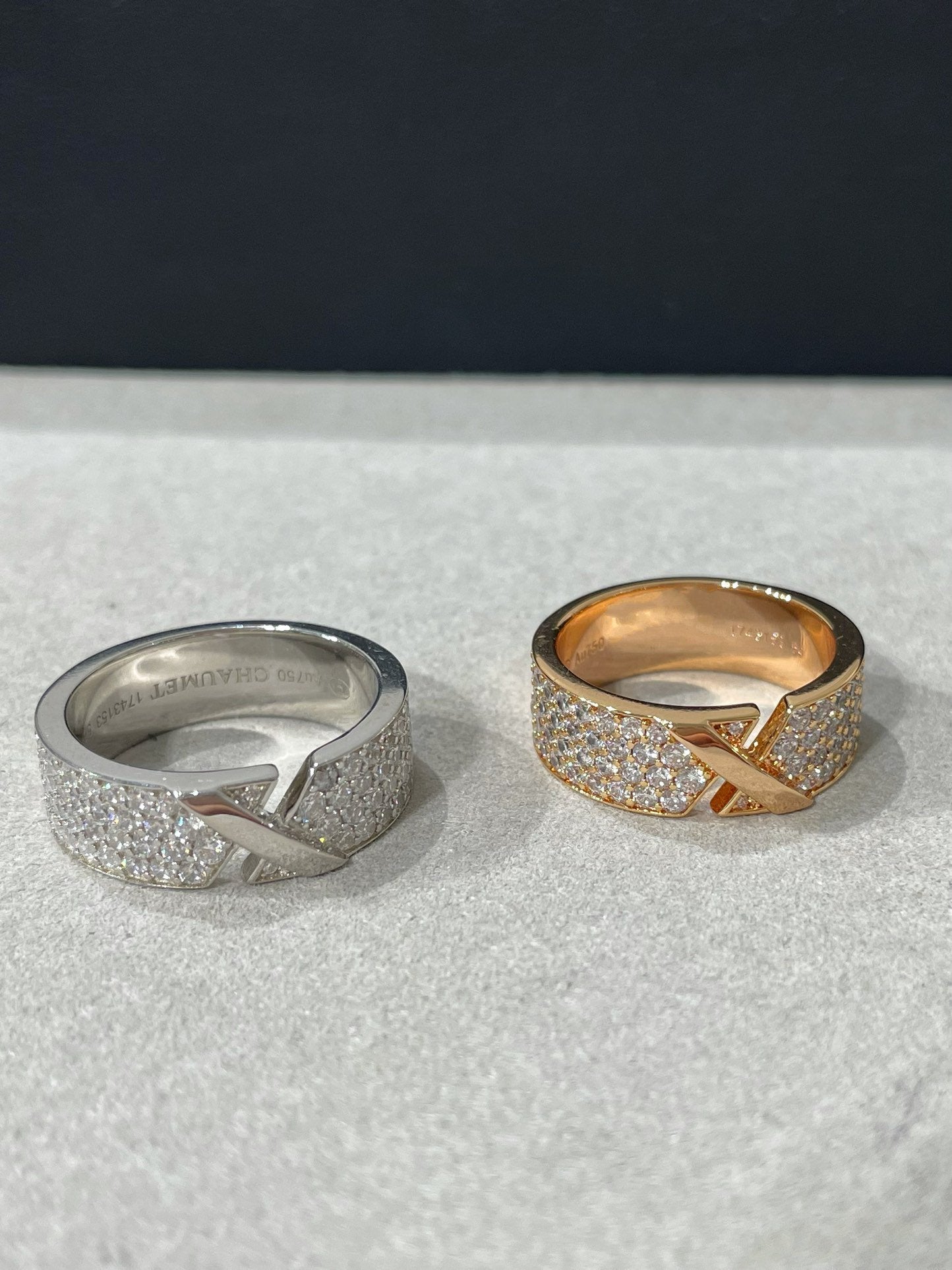 [Rose Jewelrys]LIENS EVIDENCE  DIAMOND PAVED RING