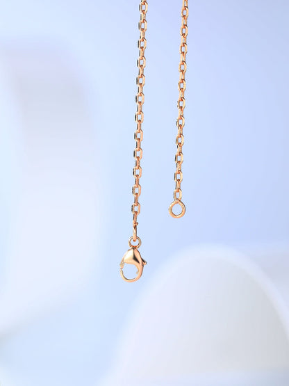 [Rose Jewelrys]H CAGE PINK GOLD NECKLACE