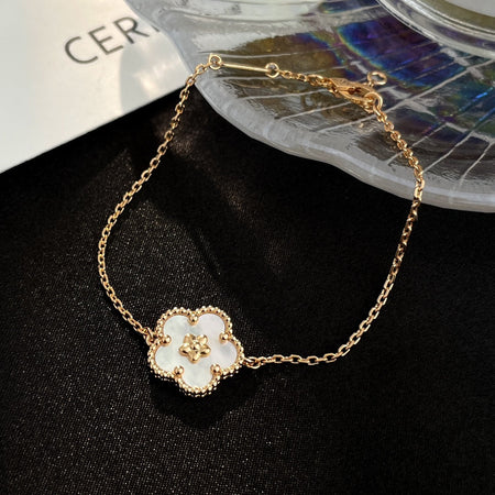 [🌹Rose💎]LUCKY SPRING ROSE GOLD MOP BRACELET