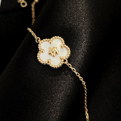 [Rose Jewelrys]LUCKY SPRING ROSE GOLD MOP BRACELET