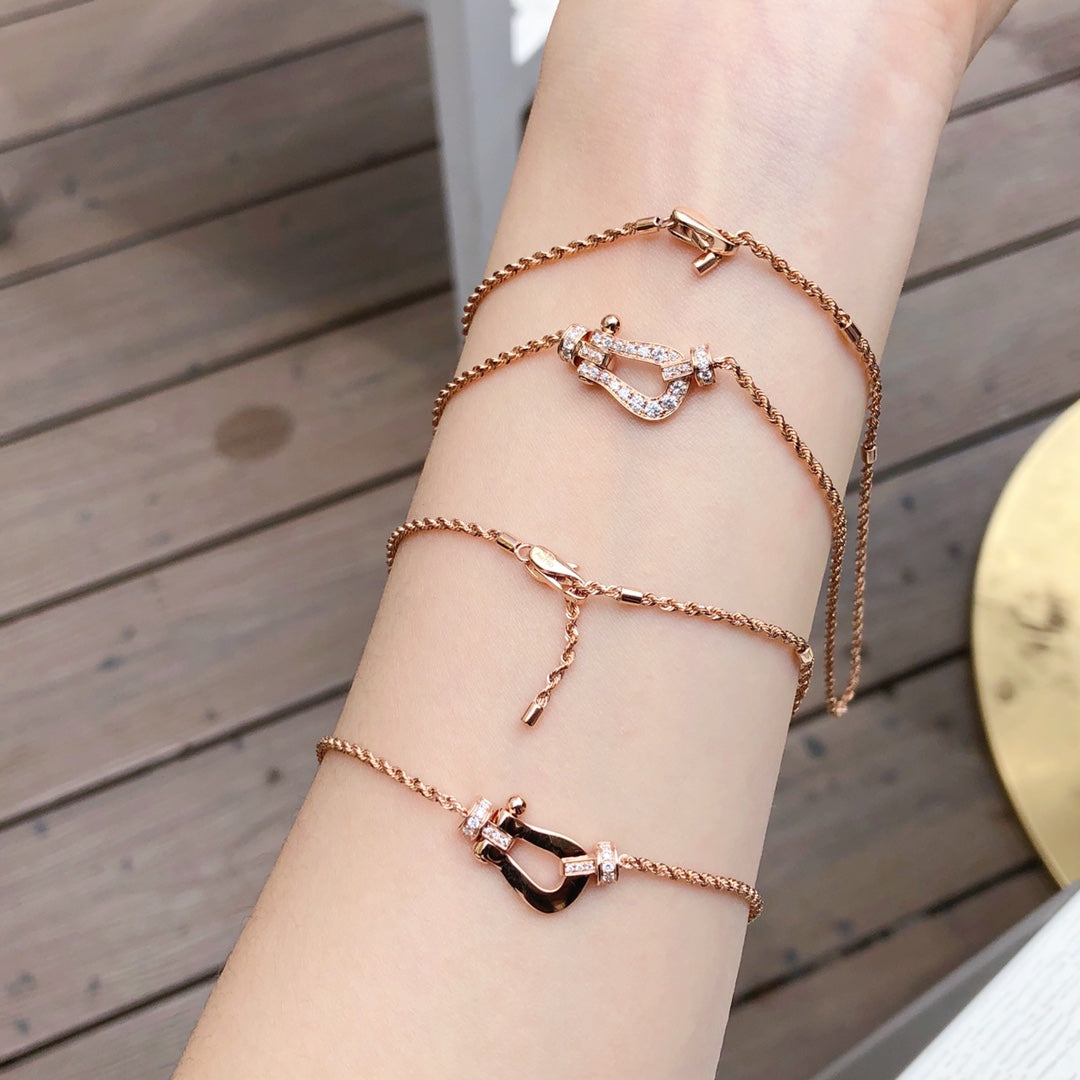 [Rose Jewelrys]FORCE 10 PINK GOLD DIAMOND NECKLACE