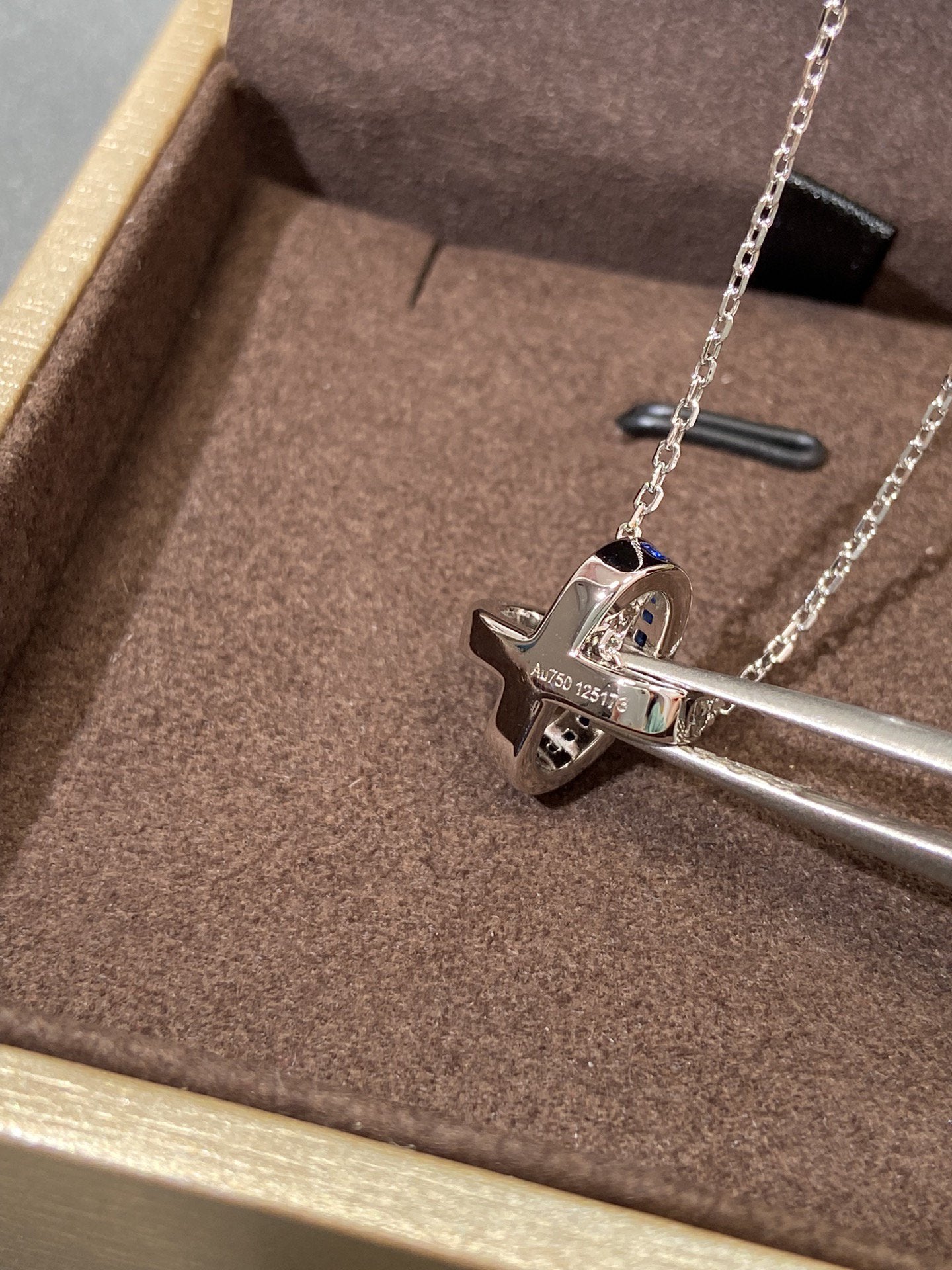 []LIENS DIAMOND SILVER NECKLACE