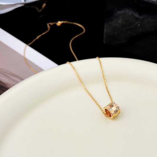 [Rose Jewelrys]BEE MINI PEDANT DIAMOND NECKLACE