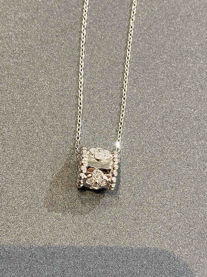 [Rose Jewelrys]PERLEE PEDANT SIVLER DIAMOND NECKLACE