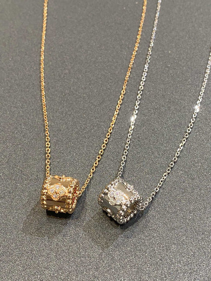 [Rose Jewelrys]PERLEE PEDANT SIVLER DIAMOND NECKLACE