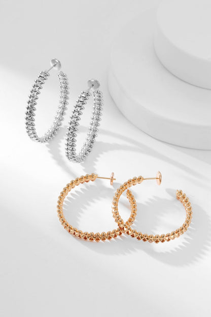 [Rose Jewelrys]CLASH HOOP EARRINGS