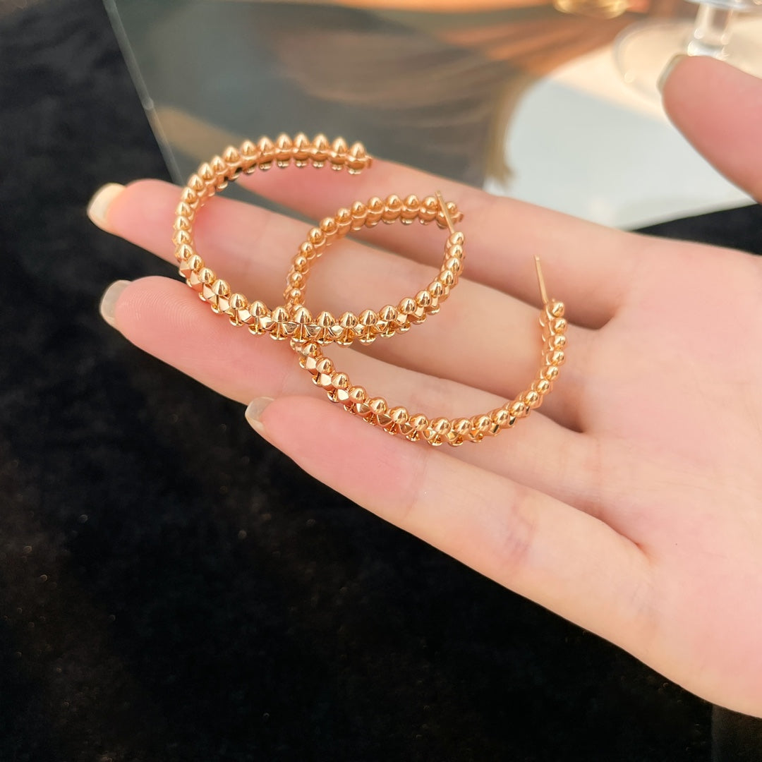 [Rose Jewelrys]CLASH HOOP EARRINGS