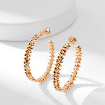 [🌹Rose💎]CLASH HOOP EARRINGS