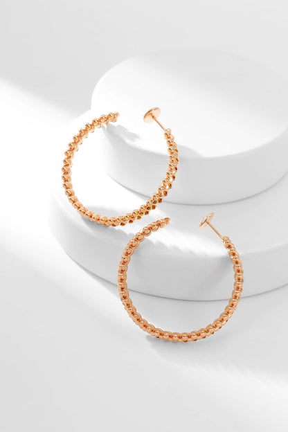 [Rose Jewelrys]CLASH HOOP EARRINGS