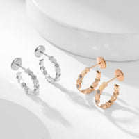 [🌹Rose💎]BEE LOVE DIAMOND HOOP EARRINGS