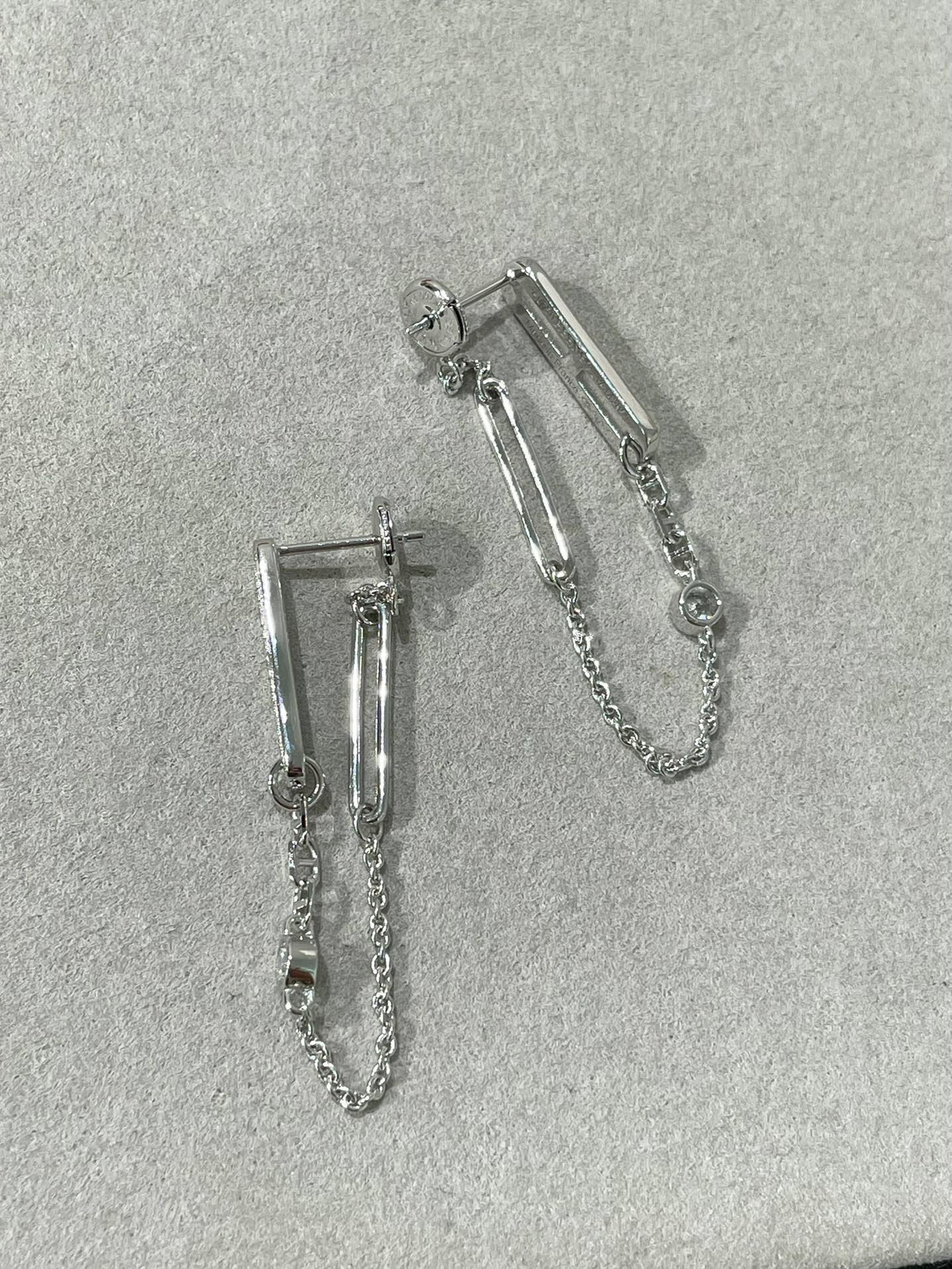 [Rose Jewelrys]CHAINE CHAOS DIAMOND DROP EARRINGS