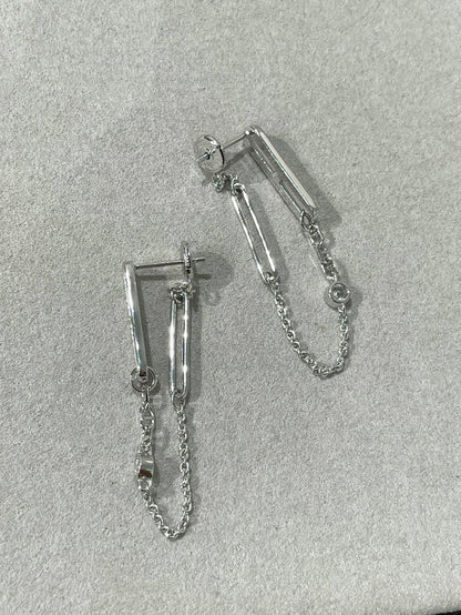 [Rose Jewelrys]CHAINE CHAOS DIAMOND DROP EARRINGS