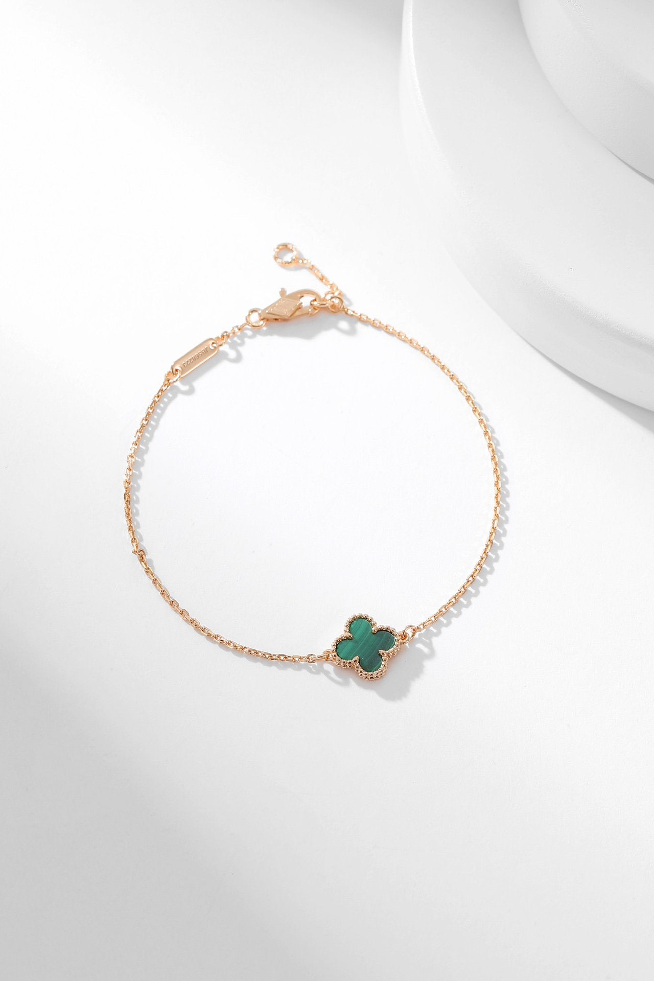 [Rose Jewelrys]CLOVER BRACELET MALACHITE 1 MOTIF