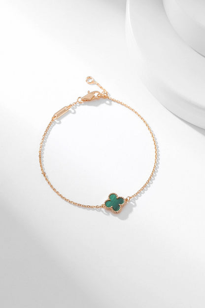 [Rose Jewelrys]CLOVER BRACELET MALACHITE 1 MOTIF