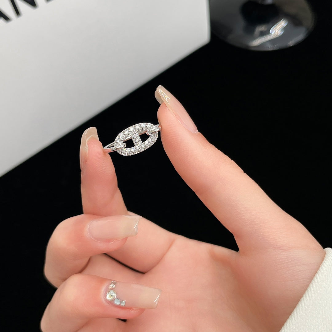 [Rose Jewelrys]RONDE SMALL SILVER DIAMOND RING