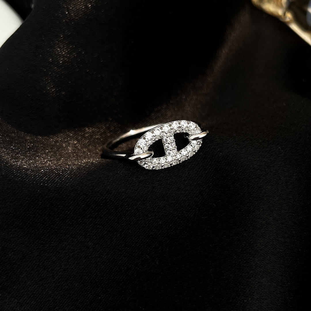 [Rose Jewelrys]RONDE SMALL SILVER DIAMOND RING