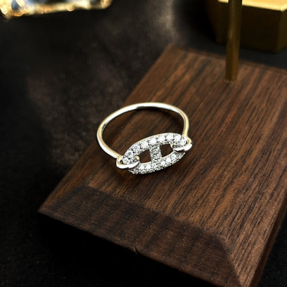 [Rose Jewelrys]RONDE SMALL SILVER DIAMOND RING