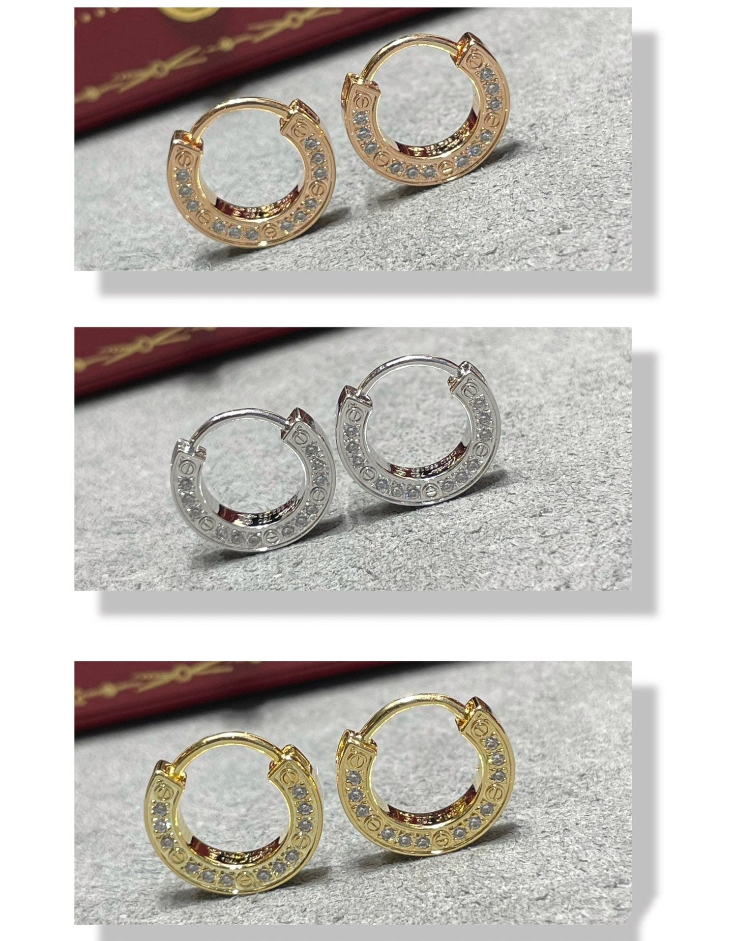 [Rose Jewelrys]LOVE DIAMOND EARRINGS