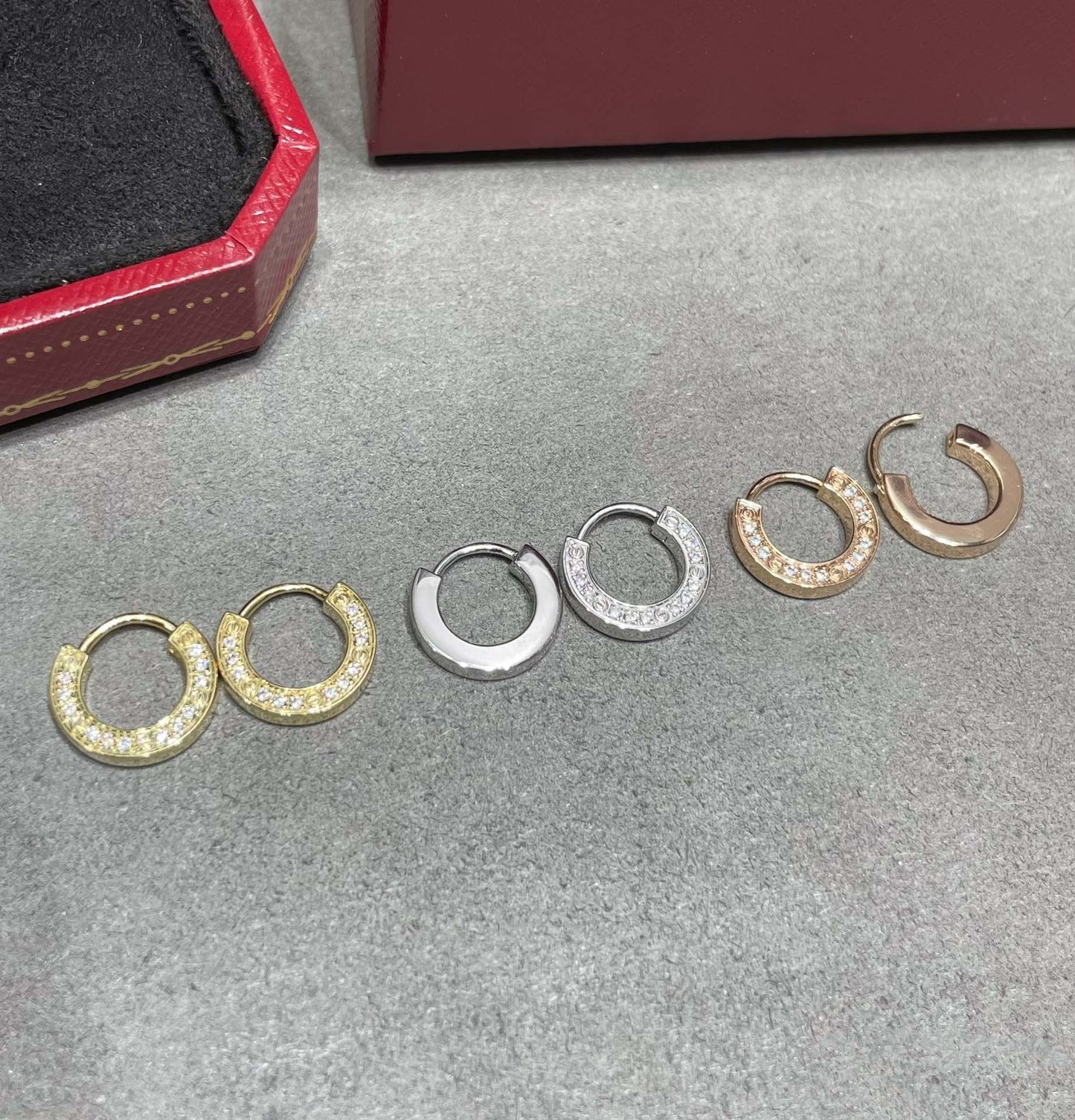 [Rose Jewelrys]LOVE DIAMOND EARRINGS