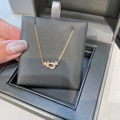 [Rose Jewelrys]FORCE 10 DIAMOND PINK GOLD NECKLACE MINI MODEL