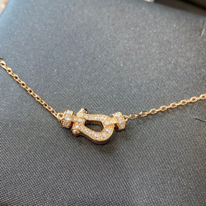 [Rose Jewelrys]FORCE 10 DIAMOND PINK GOLD NECKLACE MINI MODEL