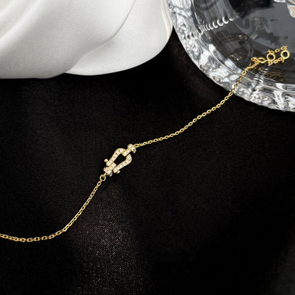 [Rose Jewelrys]FORCE 10 FULL DIAMOND BUCKLE CHAIN LINK MINI MODEL