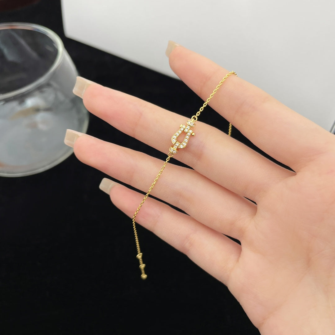[Rose Jewelrys]FORCE 10 FULL DIAMOND BUCKLE CHAIN LINK MINI MODEL