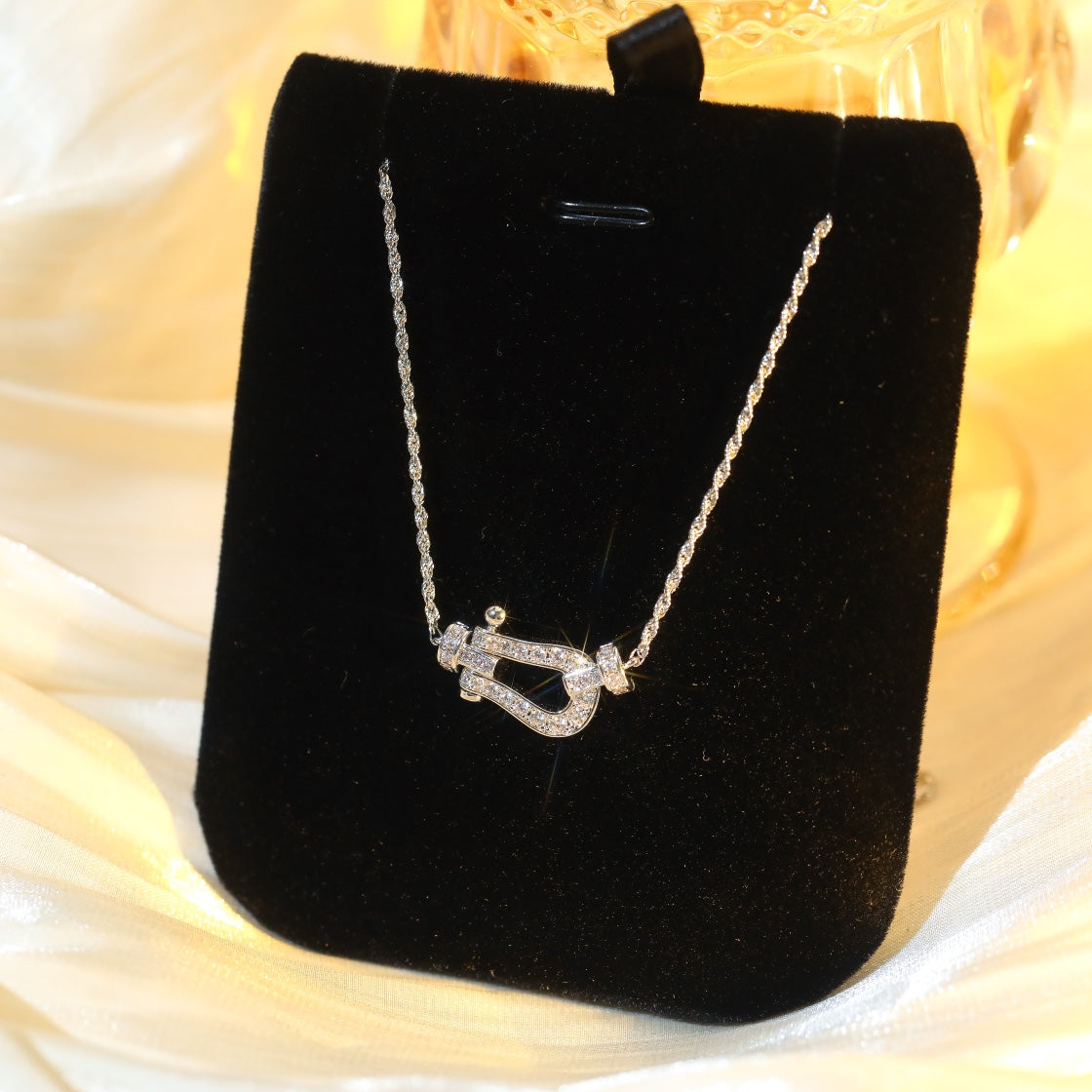 [Rose Jewelrys]FORCE 10 DIAMOND SILVER NECKLACE MINI MODEL