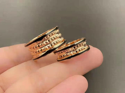 []ZERO 1 ROCK BLACK CERAMIC PINK GOLD LARGE MODEL
