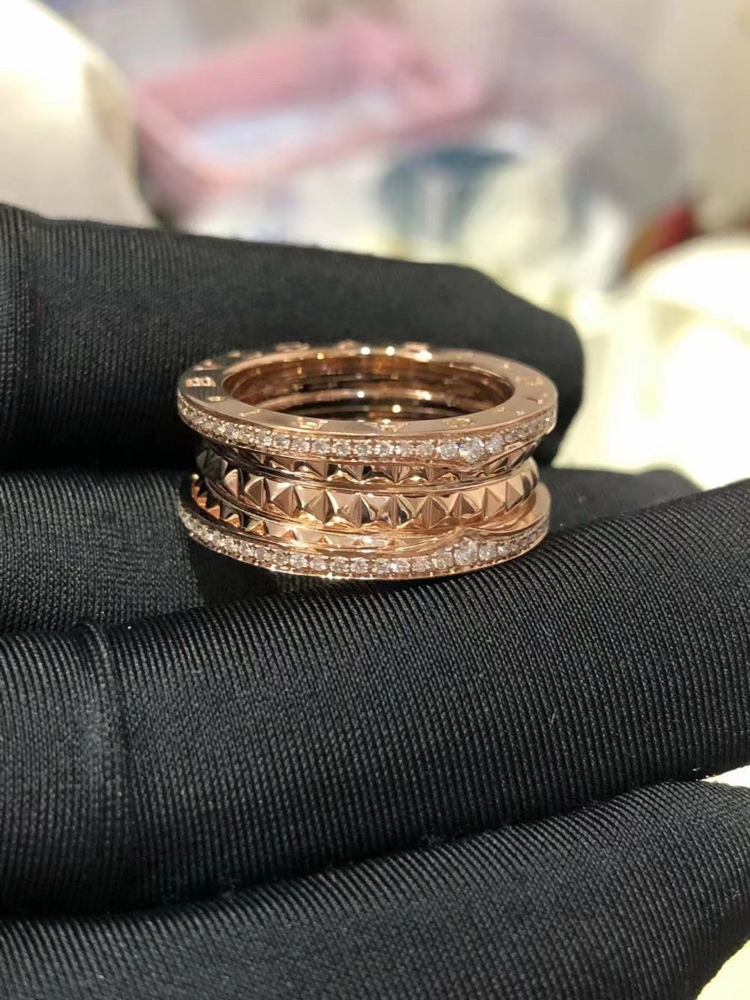 [Rose Jewelrys]ZERO 1 ROCK DIAMOND PINK GOLD