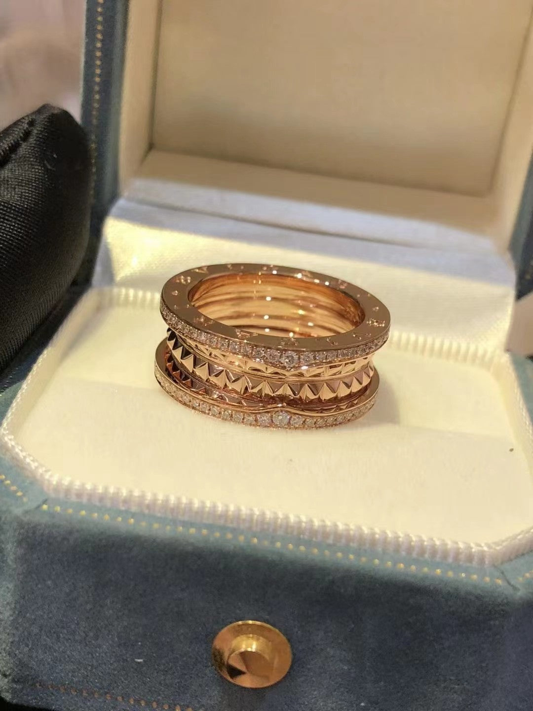 [Rose Jewelrys]ZERO 1 ROCK DIAMOND PINK GOLD