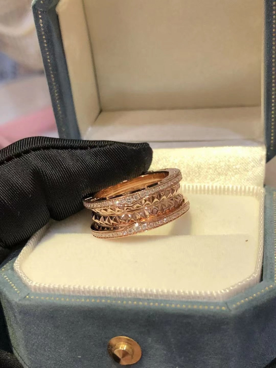 [Rose Jewelrys]ZERO 1 ROCK DIAMOND PINK GOLD