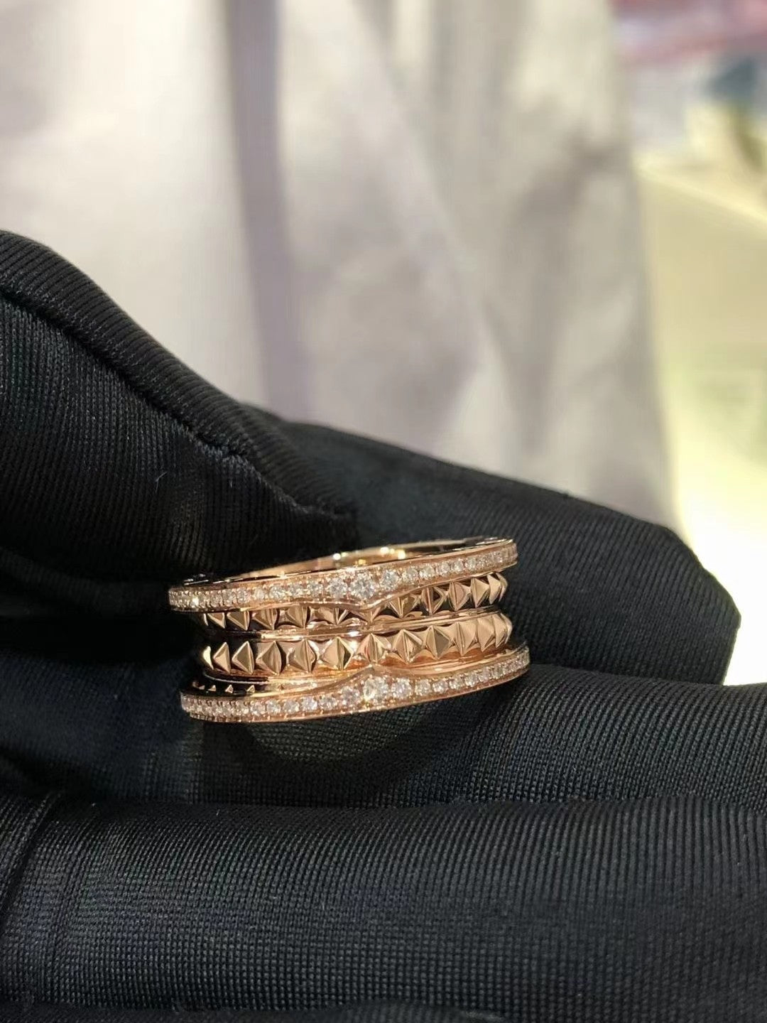 [Rose Jewelrys]ZERO 1 ROCK DIAMOND PINK GOLD
