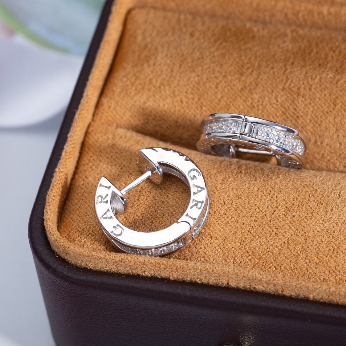 [Rose Jewelrys]ZERO 1 MINI SILVER DIAMOND EARRINGS