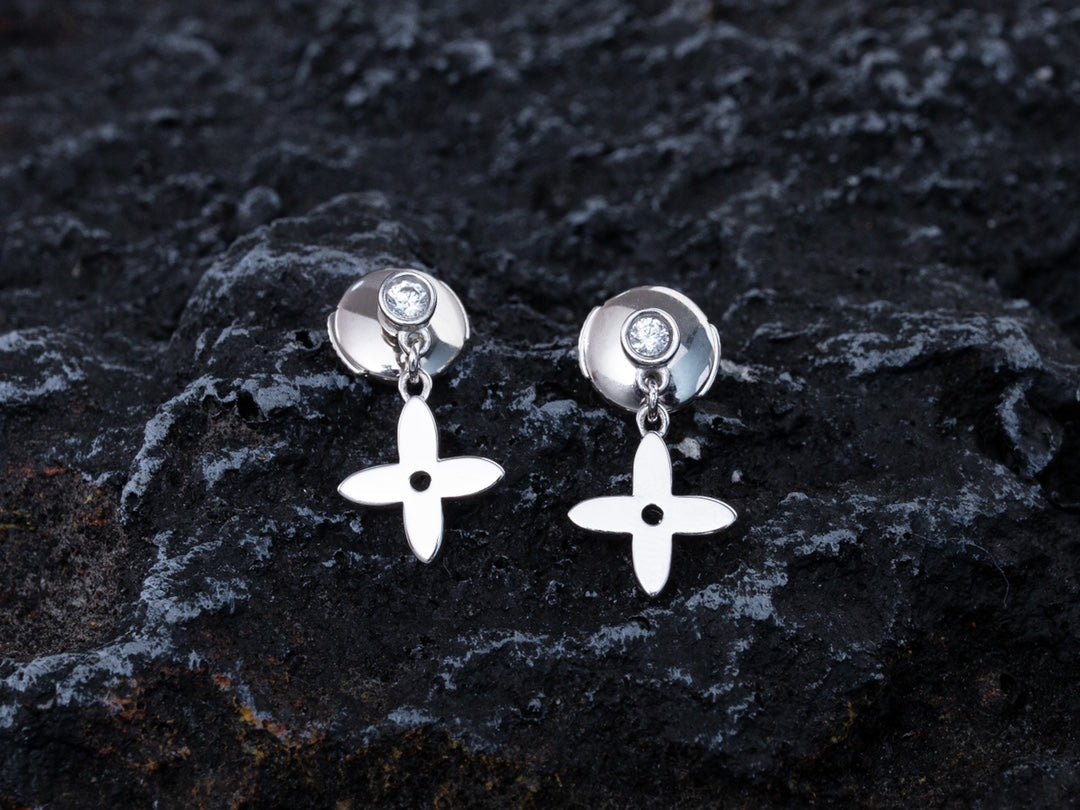 [Rose Jewelrys]VIDYLLE SILVER DIAMOND MINI DROP EARRINGS