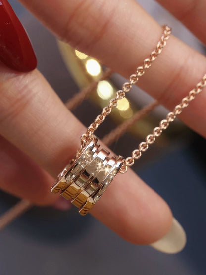 []ZERO 1 PINK GOLD NECKLACE