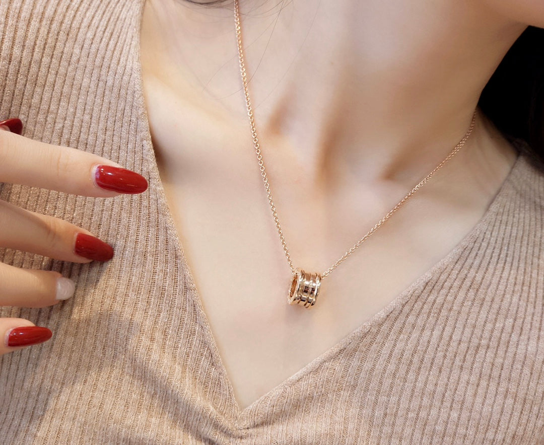 [Rose Jewelrys]ZERO 1 PINK GOLD NECKLACE