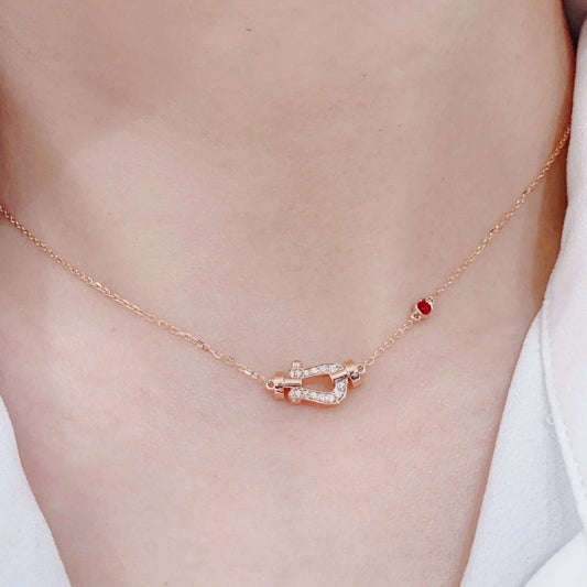 [Rose Jewelrys]FORCE 10 DIAMOND PINK GOLD NECKLACE