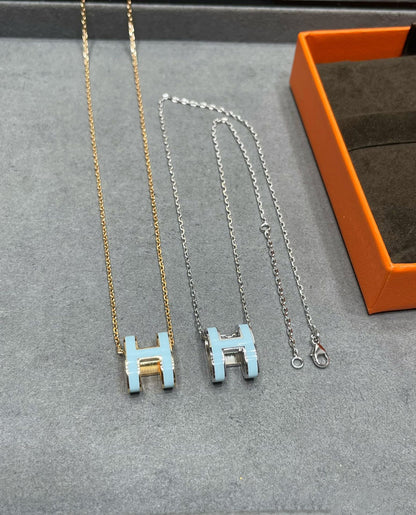 [Rose Jewelrys]POP H SKY BLUE NECKLACE