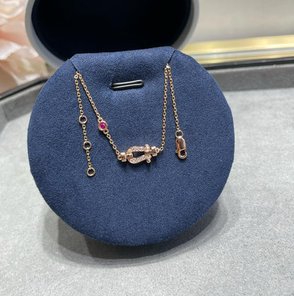 [Rose Jewelrys]FORCE 10 DIAMOND CHAIN LINK PINK GOLD BRACELET