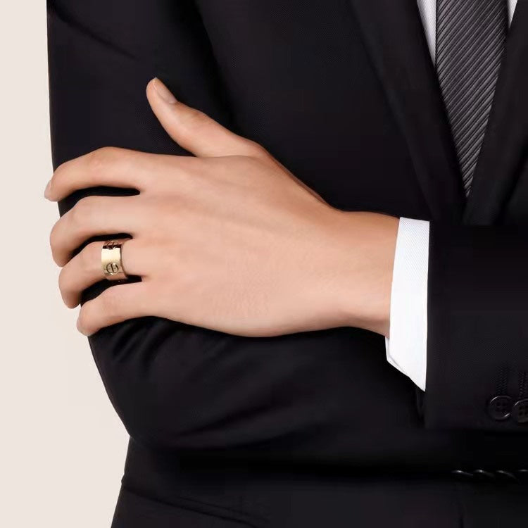 [Rose Jewelrys]LOVE 11MM LARGE RING